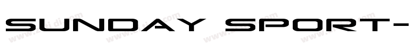 Sunday Sport字体转换